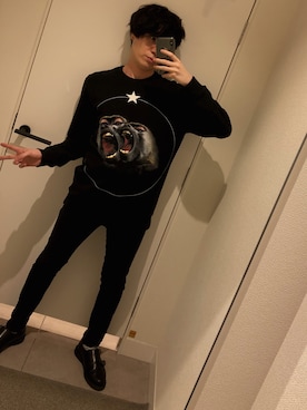 「GIVENCHY（ジバンシイ）のアイテム（スウェット）」を使った、NAOKIさん（メンズ・175cm）の秋コーディネート