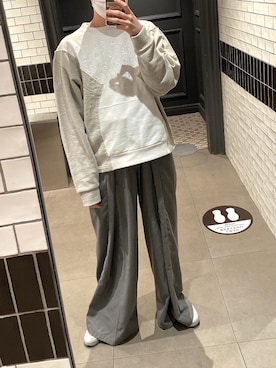 「MARTINE ROSE（マーティンローズ）のアイテム（パンツ）」を使った、NAOKIさん（メンズ・175cm）の春コーディネート