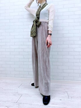 「LOWRYS FARM（ローリーズファーム）のアイテム（財布/小物）」を使った、yum.さん（レディース・155cm）の春コーディネート