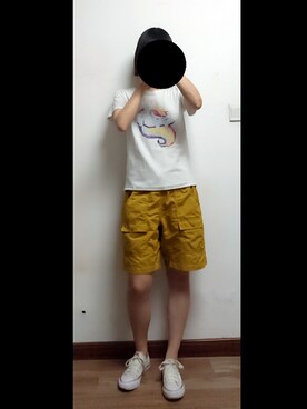 「CONVERSE（コンバース）のCONVERSE NEXTAR 110 OX（スニーカー）」を使った、S_N_Rさん（レディース・163cm）の夏コーディネート