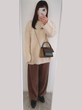 「うしろ姿」｜みかさん（レディース・156cm）の冬コーディネート
