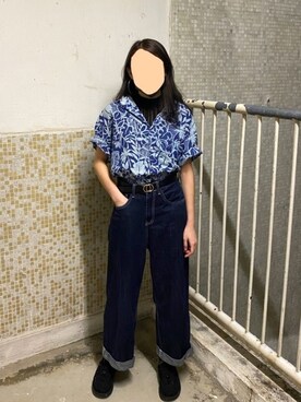 「blue」｜「アイテム（ベスト）」を使った、wingtungallyさん（レディース・161cm）の夏コーディネート