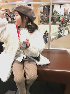 「SEVENDAYS=SUNDAY（セブンデイズサンデイ）のアイテム（ブルゾン）」を使った、loloさん（キッズ・110cm）の冬コーディネート