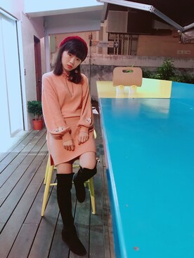 「sara（サラ）のアイテム」を使った、ニジカンさん（レディース・163cm）の冬コーディネート