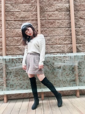 「sara（サラ）のアイテム」を使った、ニジカンさん（レディース・163cm）の冬コーディネート