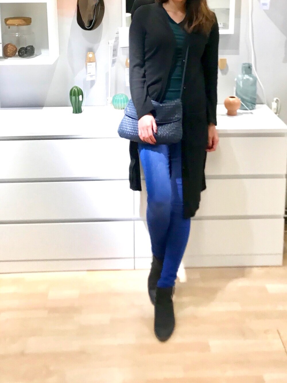 「outfit」｜「J.CREWのアイテム（バングル/リストバンド、ゴールド系）」を使った、saltyさん（レディース・175cm）の冬コーディネートの1枚目の写真