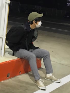 「Carhartt（カーハート）のカーハート ストラップバックキャップ ODESSA  CHARHARTT（キャップ）」を使った、xxxxxxxさん（メンズ・168cm）の冬コーディネート