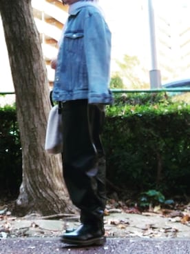 「Dr. Martens（ドクターマーチン）のDr.Martens  CHELSEA BOOT（ブーツ）」を使った、ナンプラー大臣157cm/59kgさん（レディース・157cm）の秋コーディネート