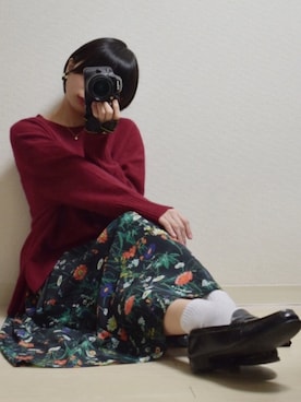 「Rougevif」｜「アイテム（その他）」を使った、てんさん（レディース・155cm）の冬コーディネート