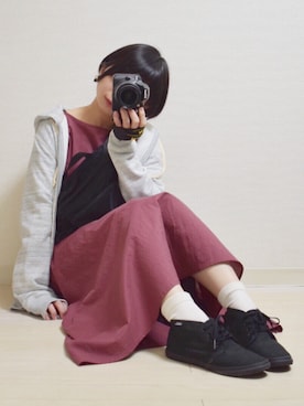 「カジュアルダウン」｜「アイテム（その他）」を使った、てんさん（レディース・155cm）の春コーディネート