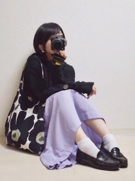 「present（プレゼント）のアイテム（バッグ）」を使った、てんさん（レディース・155cm）の春コーディネート