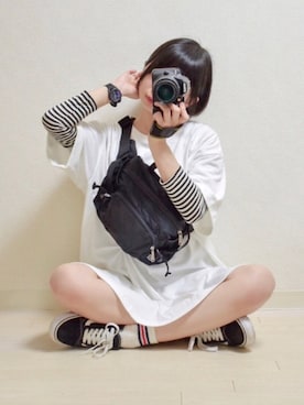 「リップスター」｜「アイテム（その他）」を使った、てんさん（レディース・155cm）の春コーディネート