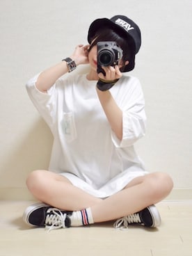 「バンTコーデ」｜てんさん（レディース・155cm）の夏コーディネート