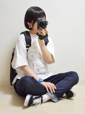 「ボーイッシュ、夏コーデ」｜「アイテム（その他）」を使った、てんさん（レディース・155cm）の夏コーディネート