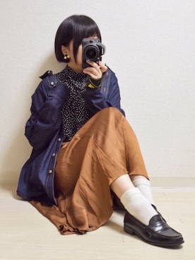 「NOLLEY'S」｜「アイテム（その他）」を使った、てんさん（レディース・155cm）の秋コーディネート