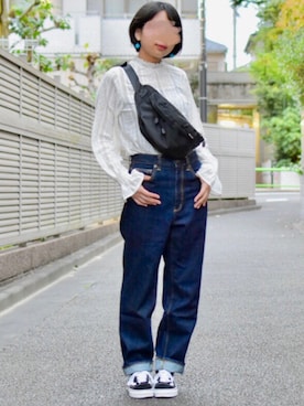 「starter」｜「アイテム（その他）」を使った、てんさん（レディース・155cm）の秋コーディネート