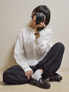 「MFK（エムエフケー）のアイテム」を使った、てんさん（レディース・155cm）の冬コーディネート