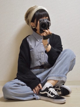 「NIIRUS（ニールス）のアイテム」を使った、てんさん（レディース・155cm）の冬コーディネート