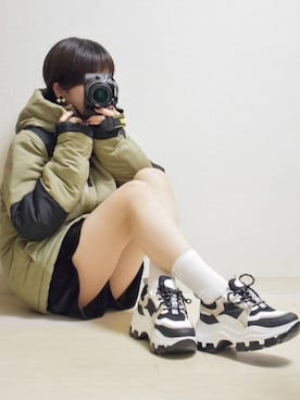 「STARTING OVER」｜「アイテム（ダウンジャケット/コート）」を使った、てんさん（レディース・155cm）の冬コーディネート