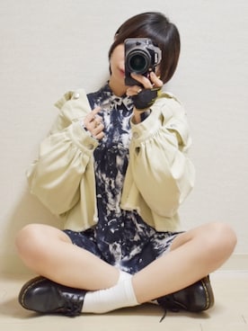 「アイテム（その他アウター）」を使った、てんさん（レディース・155cm）の春コーディネート