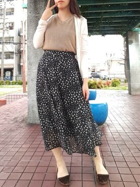 ふじわらさん（レディース・162cm）の秋コーディネート