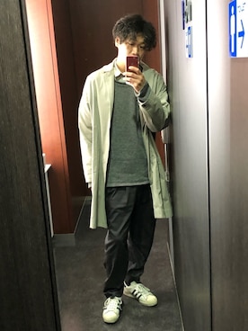 「marka（マーカ）のアイテム（その他アウター）」を使った、ケンポンさん（メンズ・180cm）の冬コーディネート