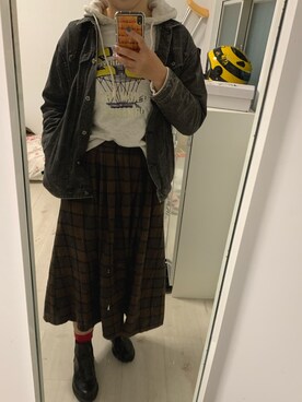 「Gozo（ゴソ）のアイテム（トップス）」を使った、YZさん（レディース・165cm）の秋コーディネート