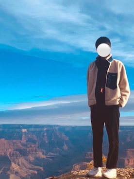 「Manhattan Portage」｜「アイテム（ブルゾン）」を使った、りゅーせーさん（メンズ・180cm）の冬コーディネート