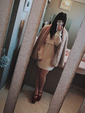 ニーナさん（レディース・156cm）の冬コーディネート