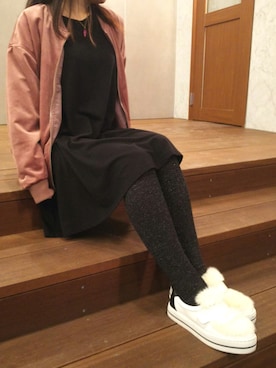 「Daniella&GEMMA（ダニエラアンドジェマ）のアイテム（その他シューズ）」を使った、かなこさん（レディース・150cm）の秋コーディネート