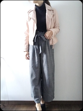 「Honeys（ハニーズ）のアイテム（ブーティ）」を使った、♡さん（レディース・160cm）の冬コーディネート
