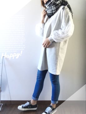 「ARROW（アロー）のアイテム（ワンピース/ドレス）」を使った、♡さん（レディース・160cm）の冬コーディネート