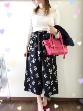「ARROW（アロー）のアイテム（バッグ）」を使った、♡さん（レディース・160cm）の春コーディネート