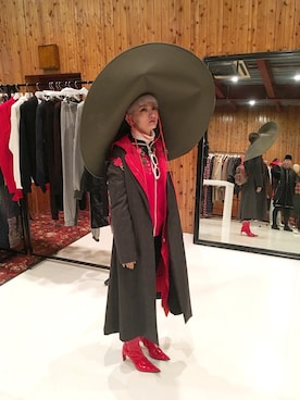 「lilLilly（リルリリー）のアイテム（その他アウター）」を使った、中川友里 yurinakagawa   さん（レディース・163cm）の冬コーディネート