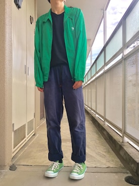 「Polo Ralph Lauren」｜「アイテム（ナイロンジャケット）」を使った、Takuyaさん（メンズ・171cm）の秋コーディネート
