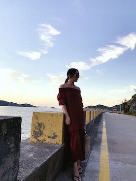 「theory（セオリー）のアイテム（ワンピース/ドレス）」を使った、Claire小詺さん（レディース・160cm）の秋コーディネート