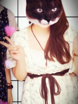 「夏秋ミックス」｜「アイテム（ワンピース/ドレス）」を使った、catさん（レディース・143cm）の秋コーディネート