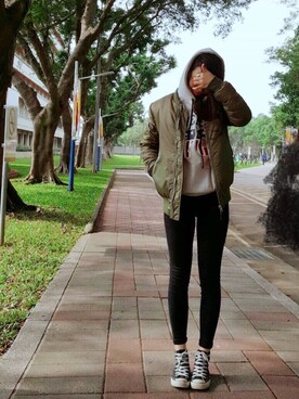 「IMAGE（イマージュ）のアイテム（ジャケット/アウター）」を使った、Joさん（レディース・160cm）の冬コーディネート