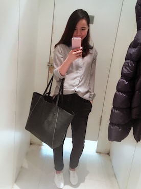 「OROTON（オロトン）のアイテム」を使った、Joさん（レディース・160cm）の冬コーディネート