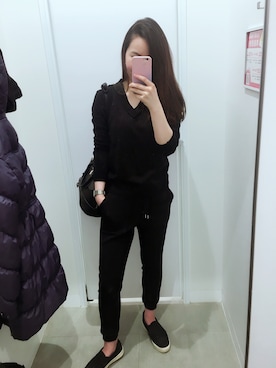 「RADOのアイテム」を使った、Joさん（レディース・160cm）の冬コーディネート