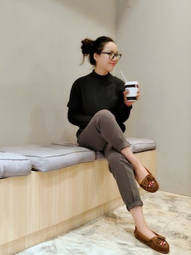 「Kodz（-）のアイテム」を使った、Joさん（レディース・160cm）の春コーディネート