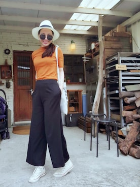 「widepants」｜Joさん（レディース・160cm）の春コーディネート