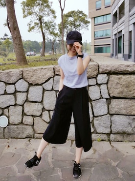 「widepants」｜Joさん（レディース・160cm）の春コーディネート