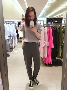 「Kodz（-）のアイテム」を使った、Joさん（レディース・160cm）の春コーディネート