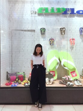 「widepants」｜Joさん（レディース・160cm）の夏コーディネート