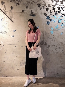 「MUJI」｜「アイテム（腕時計）」を使った、Joさん（レディース・160cm）の夏コーディネート