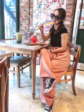 「widepants」｜Joさん（レディース・160cm）の夏コーディネート