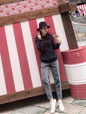 「Kodz（-）のアイテム」を使った、Joさん（レディース・160cm）の冬コーディネート