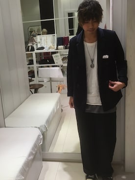 「SRIVER（スリヴァー）のアイテム（アクセサリー）」を使った、あんころもちさん（メンズ・175cm）の冬コーディネート