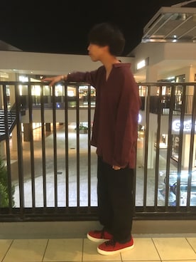 「buddy（バディ）のアイテム（シューズ）」を使った、あんころもちさん（メンズ・176cm）の春コーディネート